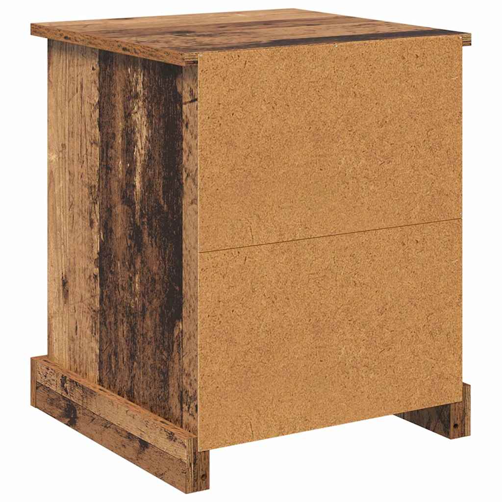 Cabinet de chevet avec tiroir Bois ancien 39 x 39 x 47.5 cm - XIOS