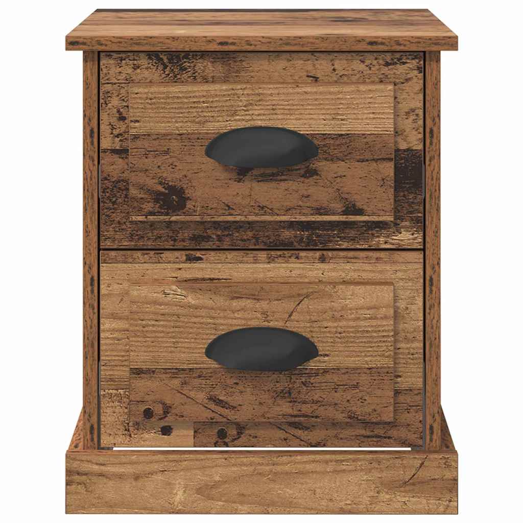 Cabinet de chevet avec tiroir Bois ancien 39 x 39 x 47.5 cm - XIOS