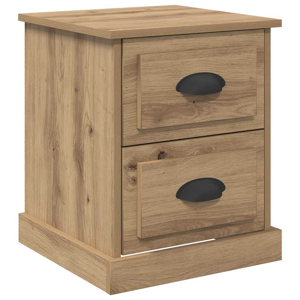Cabinet de chevet avec tiroir chêne artisanal 39 x 39 x 47.5 cm - XIOS