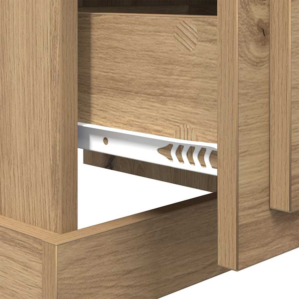 Cabinet de chevet 2 pcs chêne artisanal 39 x 39 x 47.5 cm - XIOS