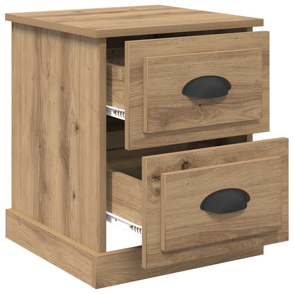 Cabinet de chevet 2 pcs chêne artisanal 39 x 39 x 47.5 cm - XIOS