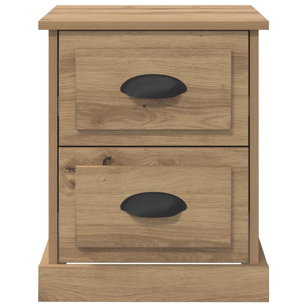 Cabinet de chevet 2 pcs chêne artisanal 39 x 39 x 47.5 cm - XIOS