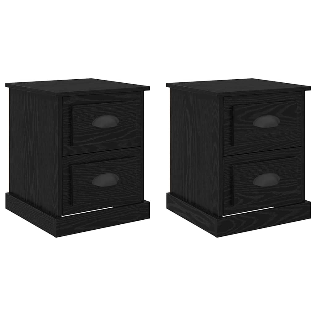 Cabinet de chevet 2 pcs Chêne noir 39 x 39 x 47.5 cm - XIOS