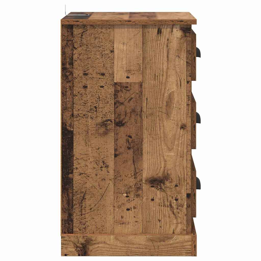 Cabinet de chevet avec tiroir Bois Ancien 39 x 39 x 67,5 cm - XIOS