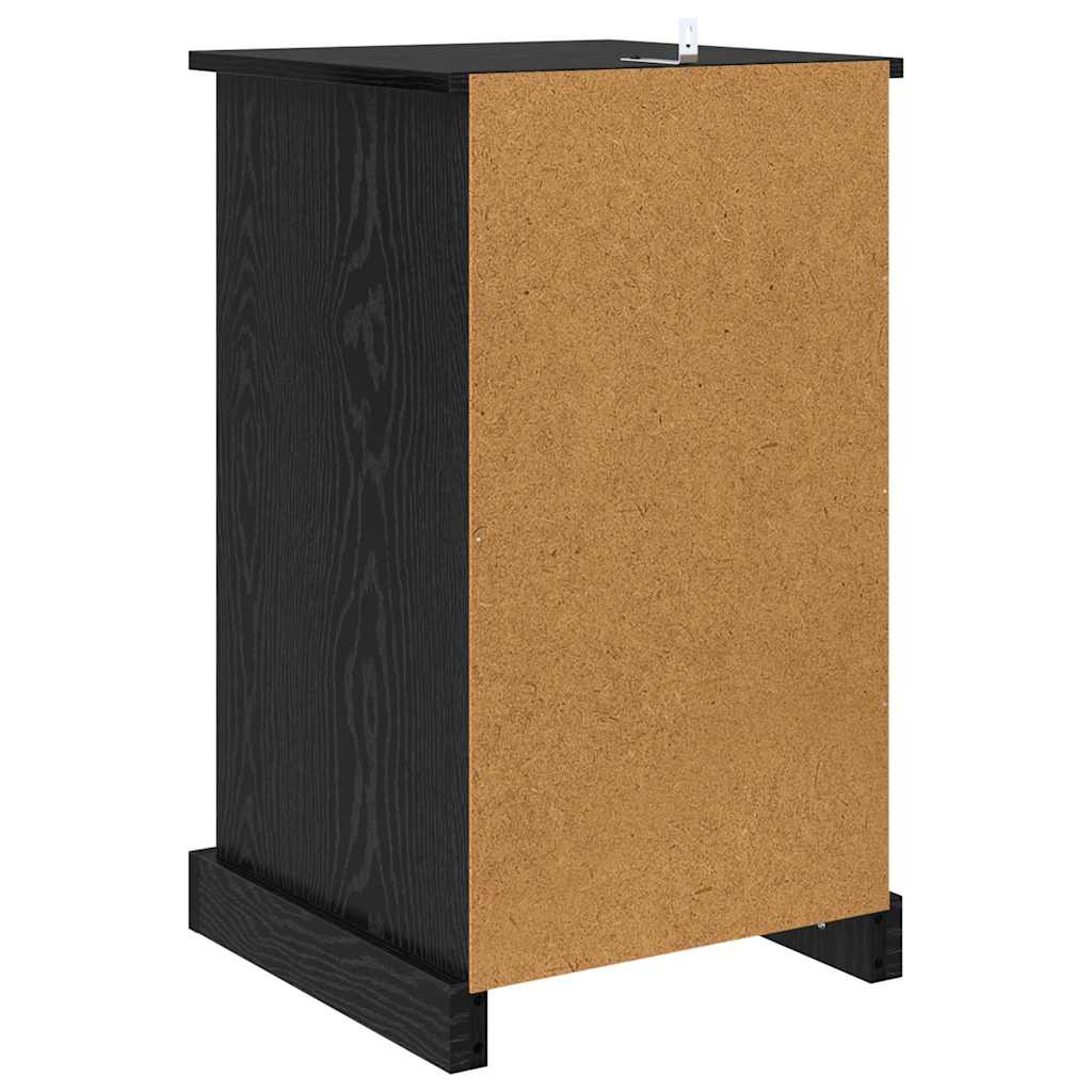 Cabinet de chevet avec tiroir Chêne noir 39 x 39 x 67,5 cm - XIOS