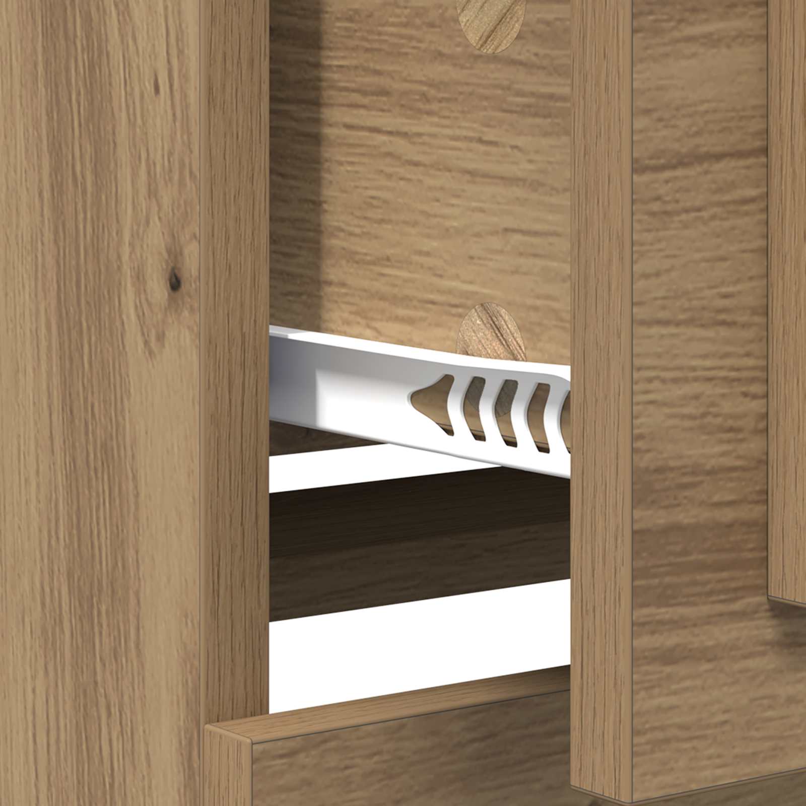 Buffet Chêne artisanal 70 x 35,5 x 67,5 cm Bois d'ingénierie - XIOS