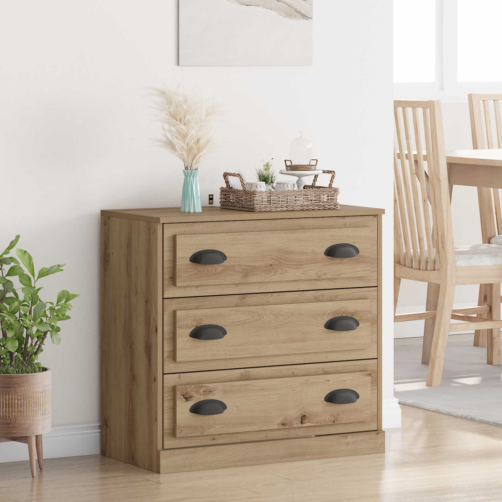 Buffet Chêne artisanal 70 x 35,5 x 67,5 cm Bois d'ingénierie - XIOS