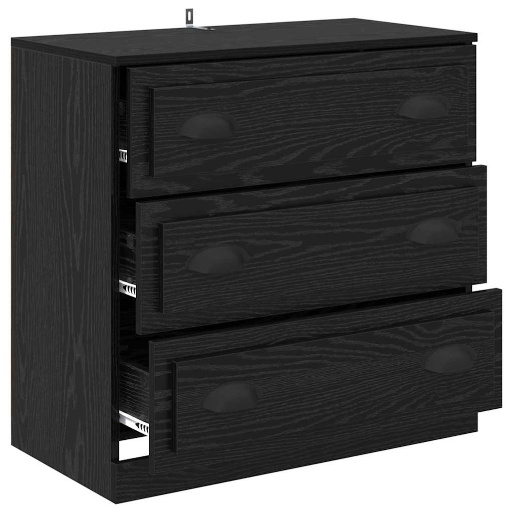 Buffet Chêne noir 70 x 35,5 x 67,5 cm Bois d'ingénierie - XIOS