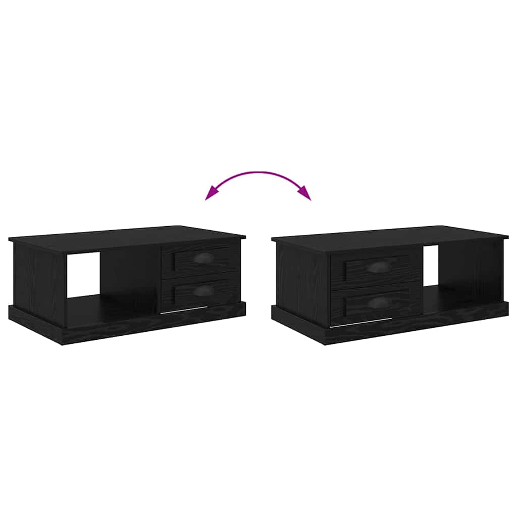 Table basse Chêne noir 90 x 50 x 35 cm Bois d'ingénierie - XIOS