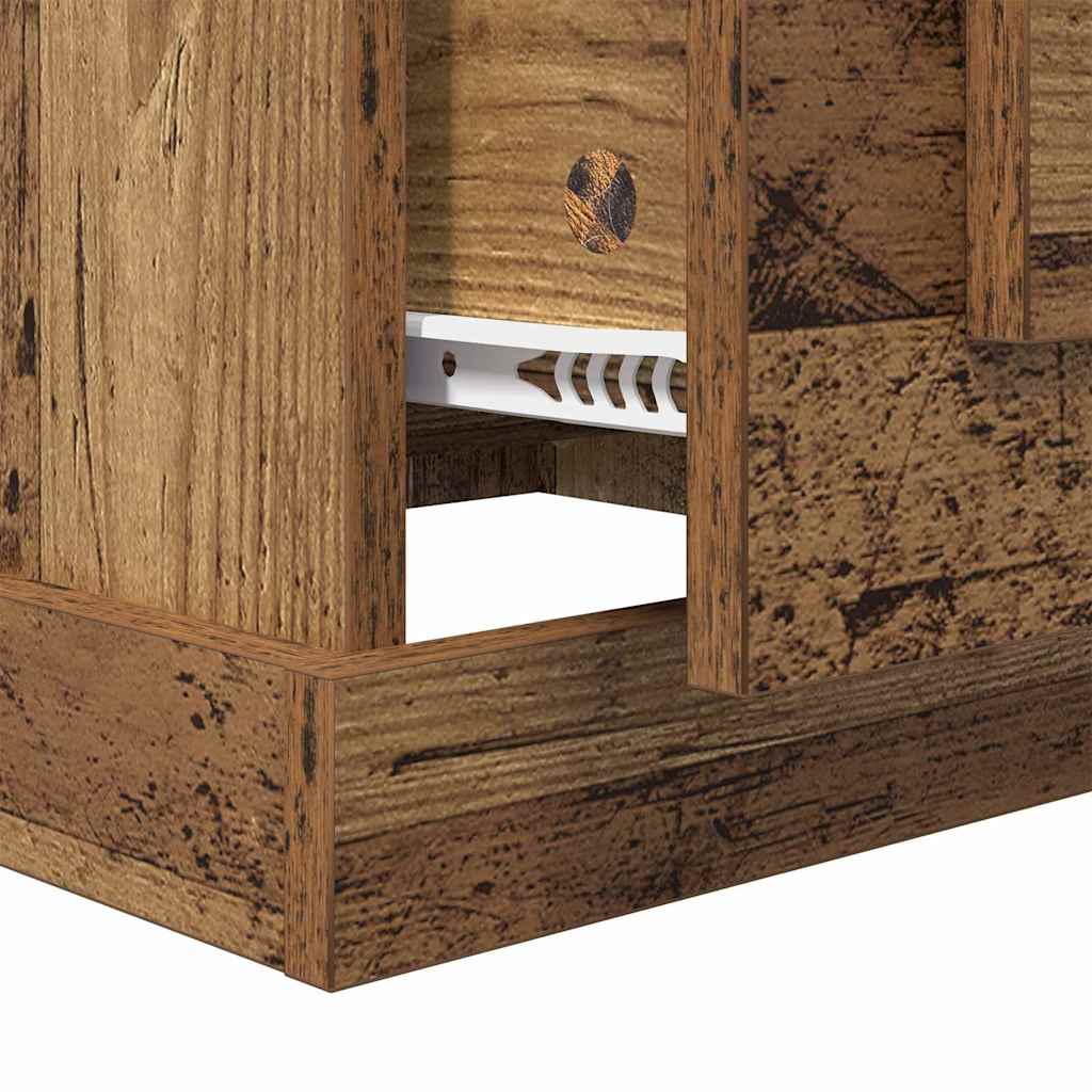 Table basse Bois ancien 50 x 50 x 35 cm Bois d'ingénierie - XIOS