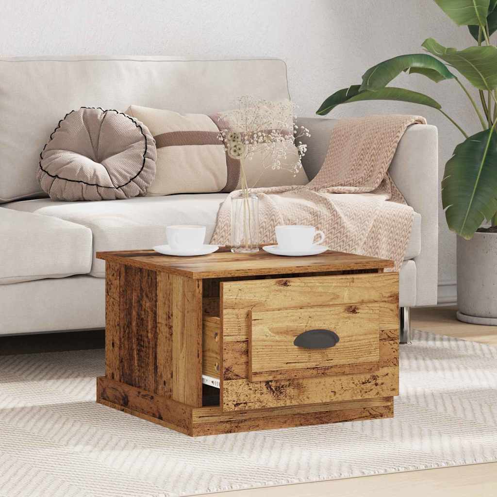 Table basse Bois ancien 50 x 50 x 35 cm Bois d'ingénierie - XIOS