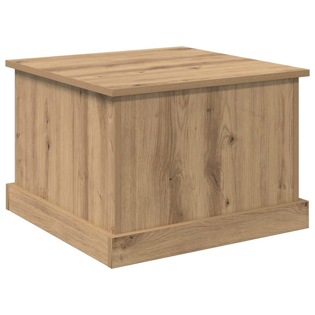 Table basse chêne artisanal 50 x 50 x 35 cm Bois d'ingénierie - XIOS