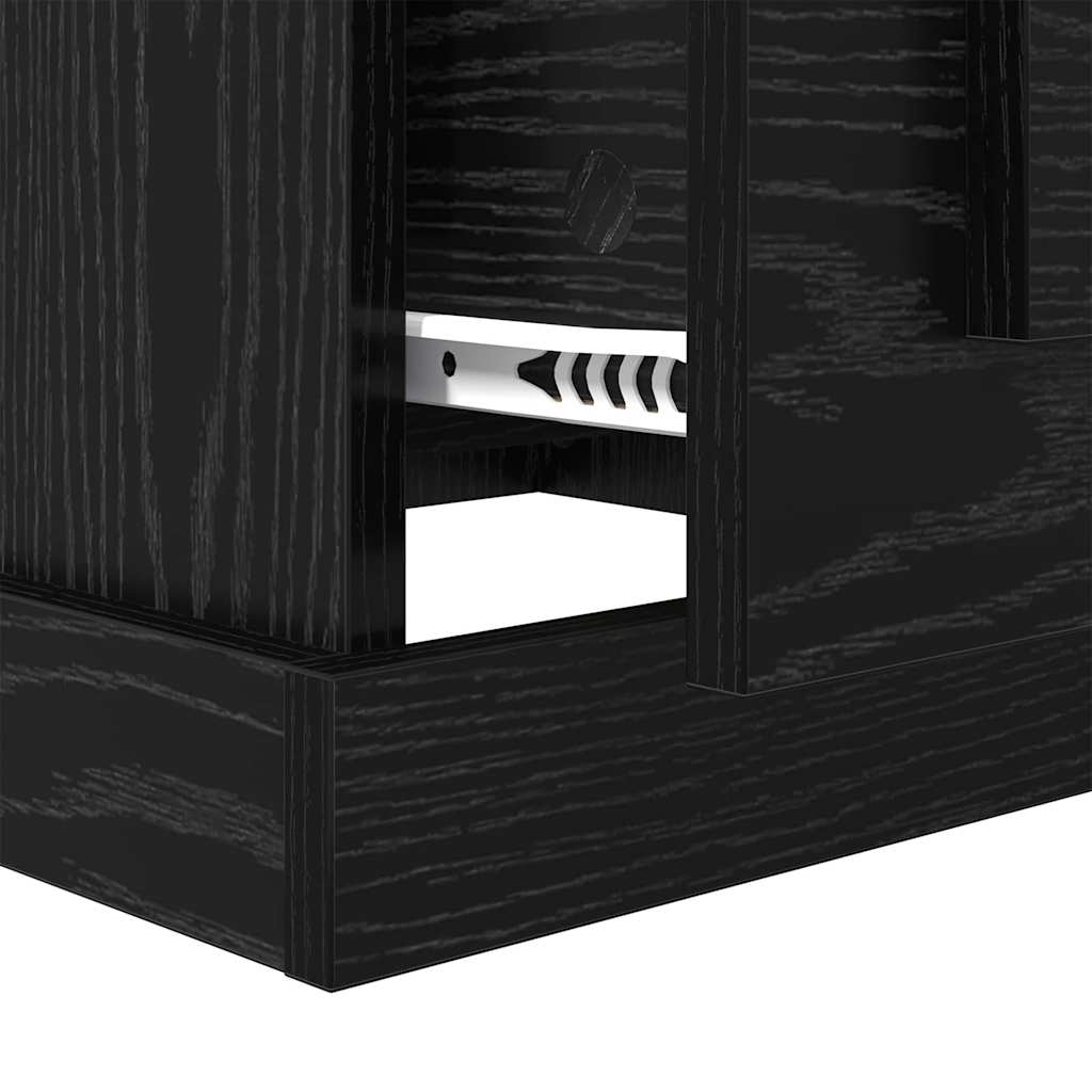 Table basse Chêne noir 50 x 50 x 35 cm Bois d'ingénierie - XIOS