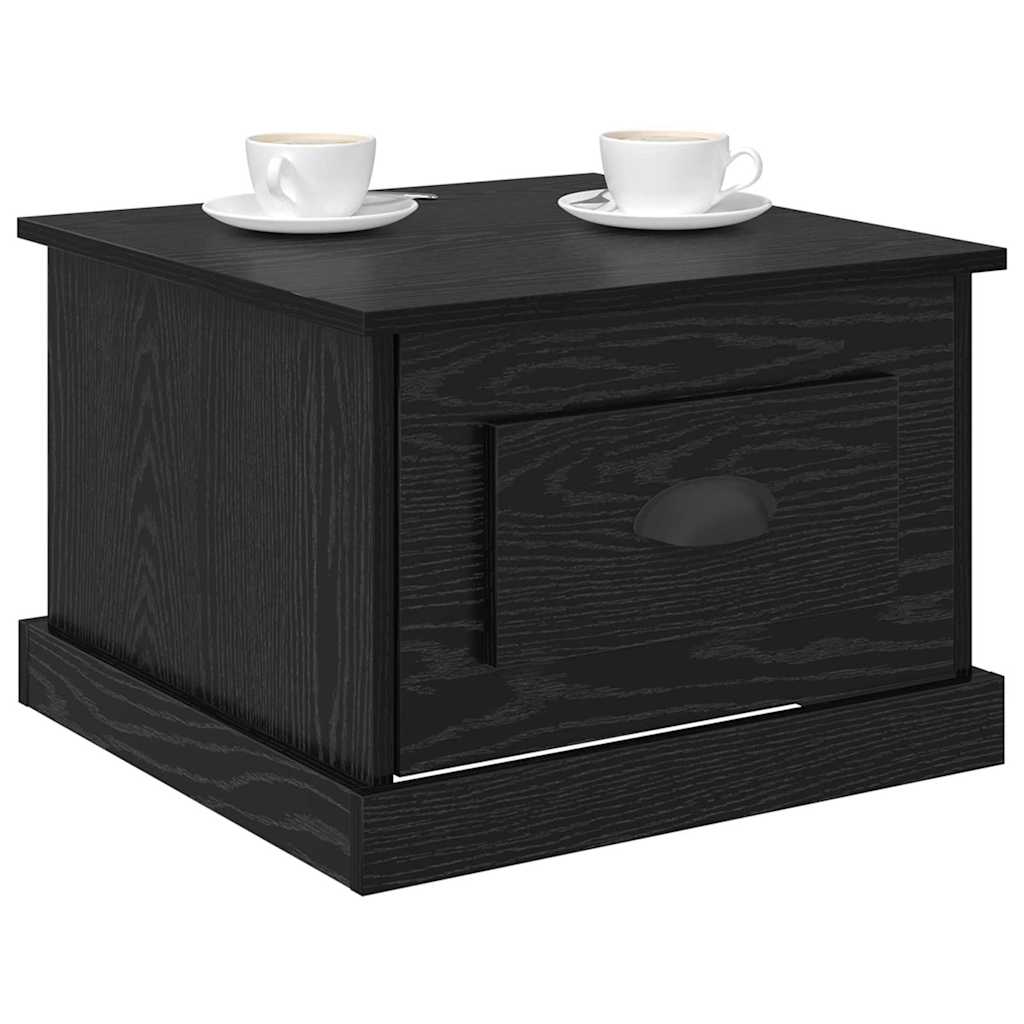 Table basse Chêne noir 50 x 50 x 35 cm Bois d'ingénierie - XIOS