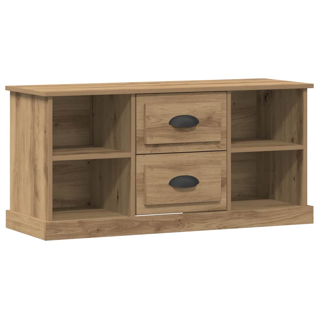 Meuble TV Chêne artisanal 99,5 x 35,5 x 48 cm Bois d'ingénierie - XIOS
