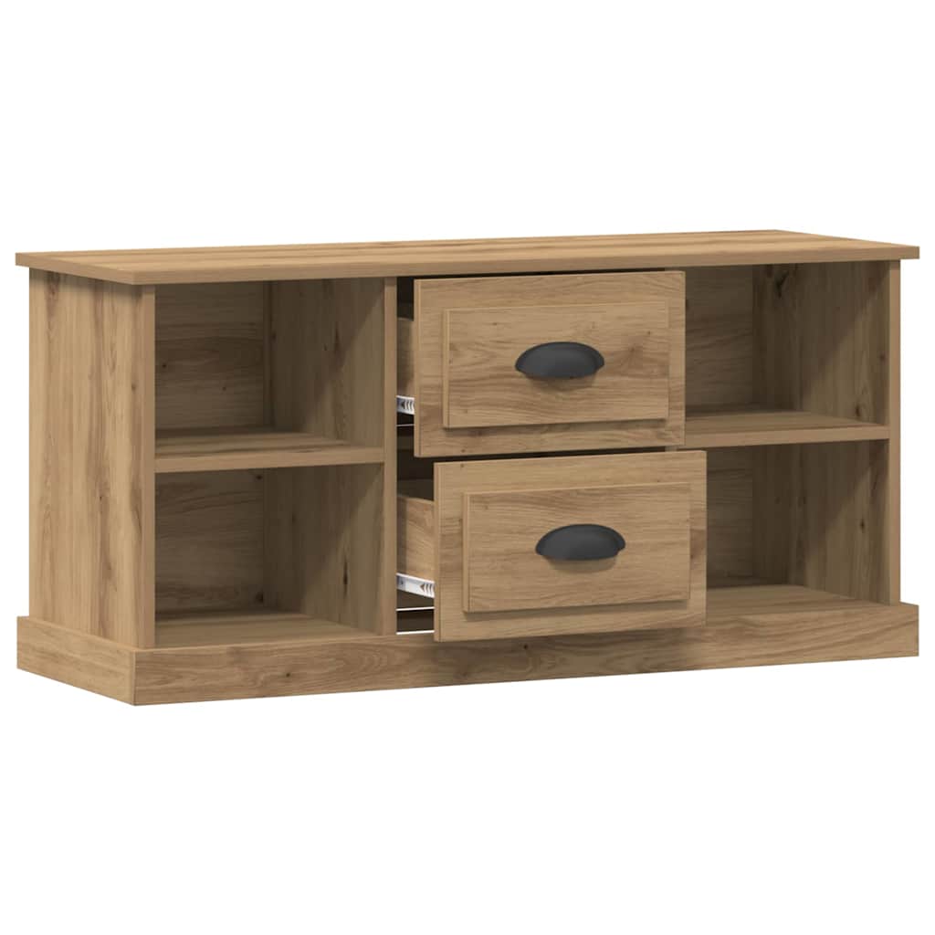 Meuble TV Chêne artisanal 99,5 x 35,5 x 48 cm Bois d'ingénierie - XIOS