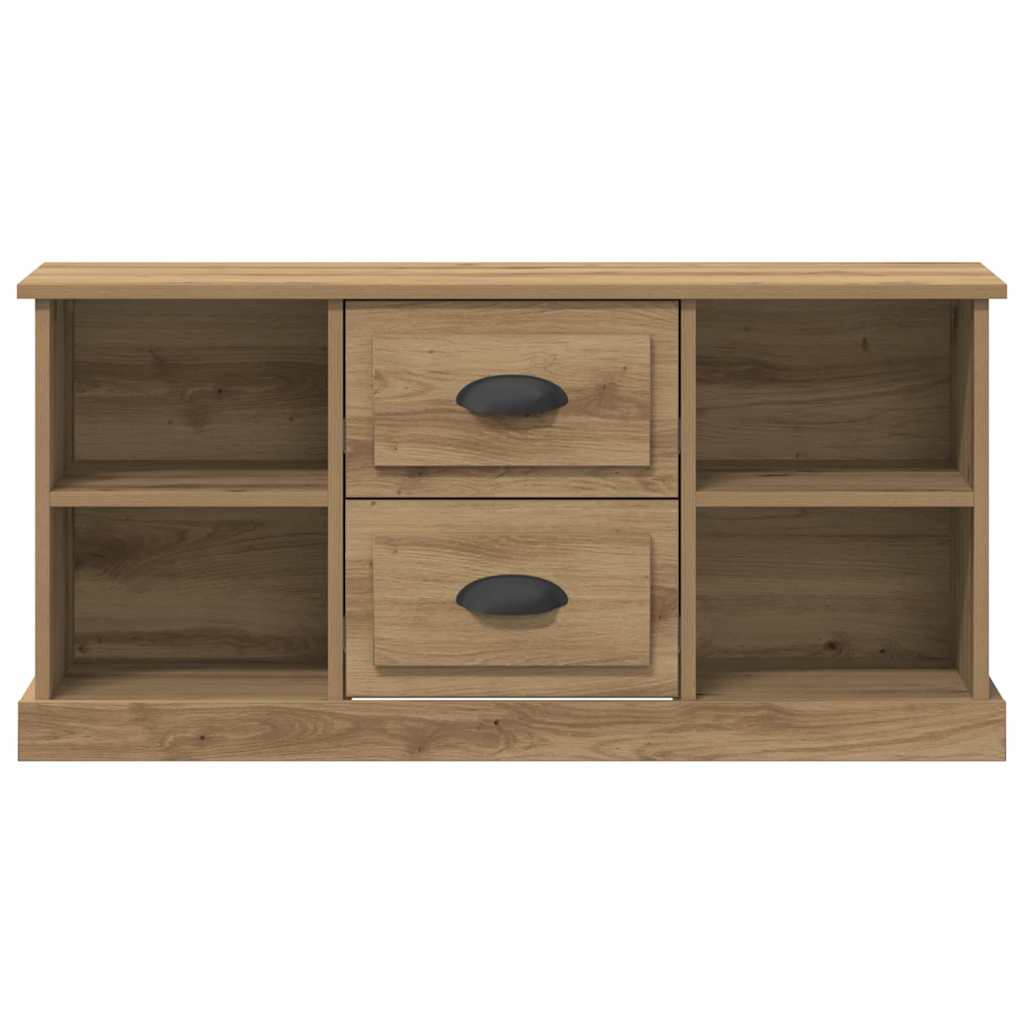 Meuble TV Chêne artisanal 99,5 x 35,5 x 48 cm Bois d'ingénierie - XIOS