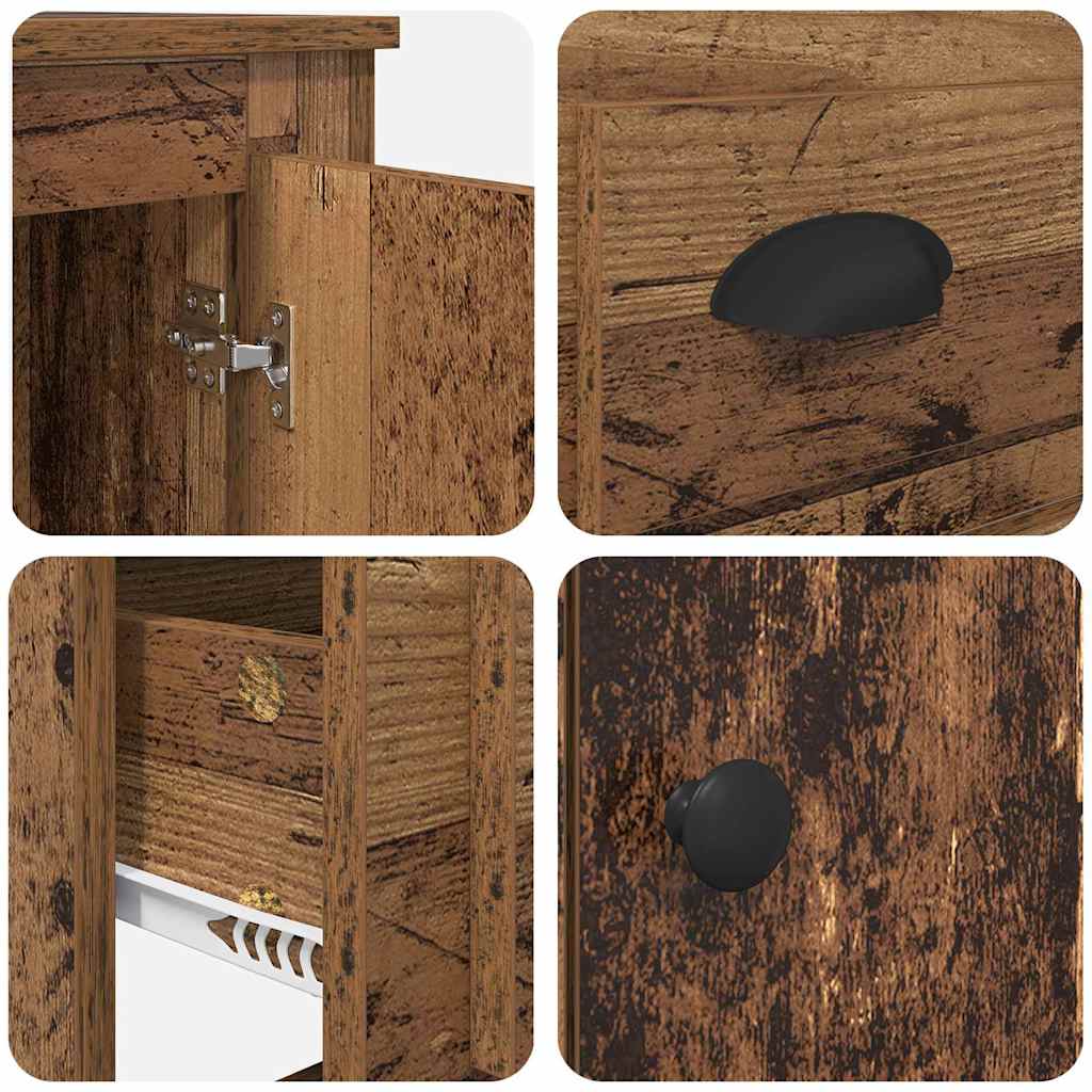 Haut Armoire Bois Ancien 60 x 35,5 x 103,5 cm Bois d'ingénierie - XIOS