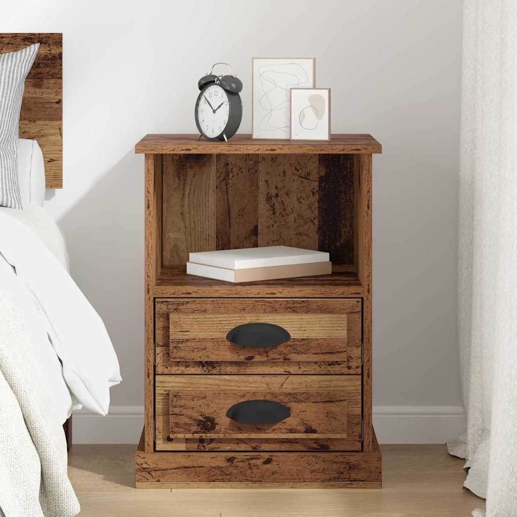 Cabinet de chevet Bois ancien 43 x 36 x 60 cm Bois d'ingénierie - XIOS