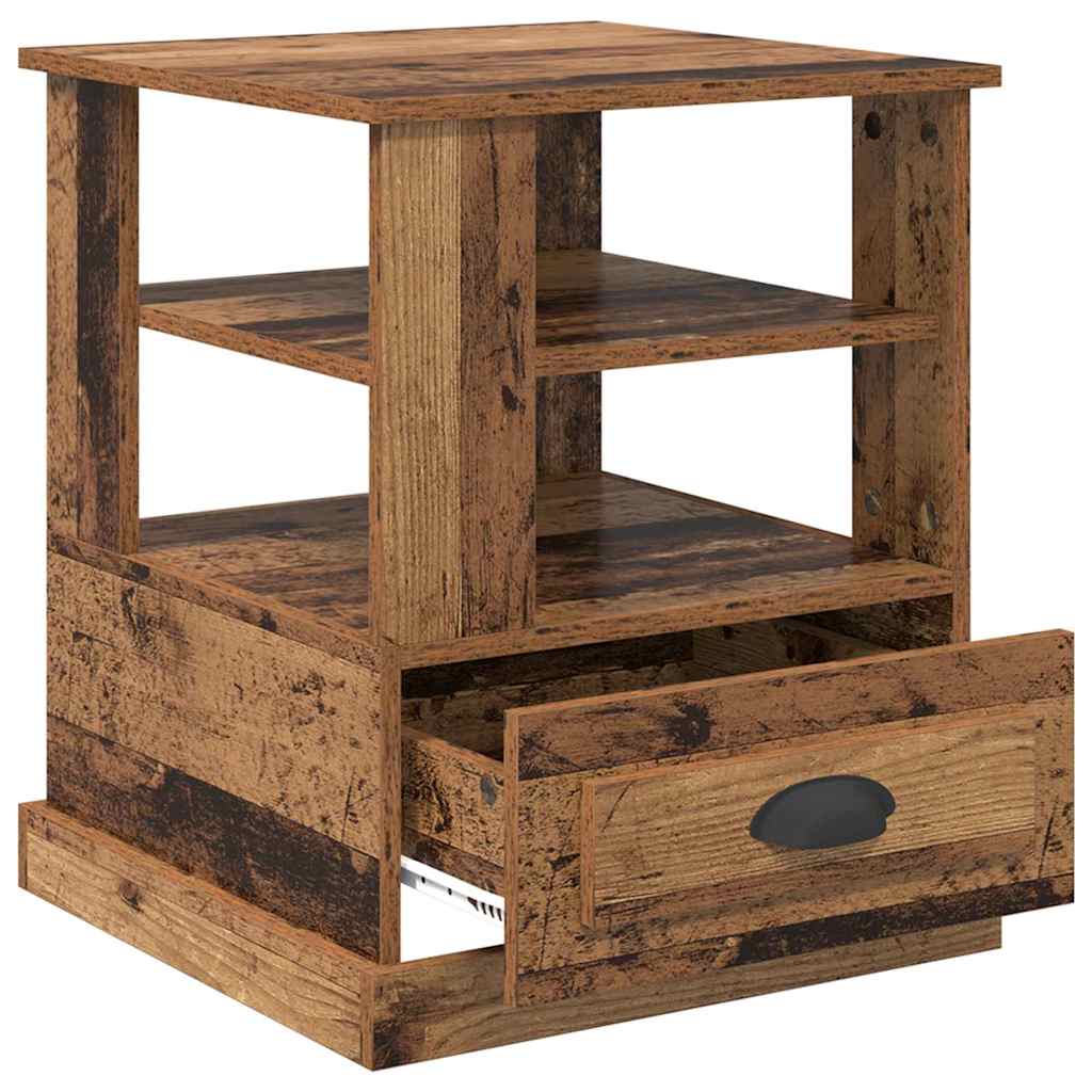 Cabinet de chevet Bois ancien 50 x 50 x 60 cm Bois d'ingénierie - XIOS