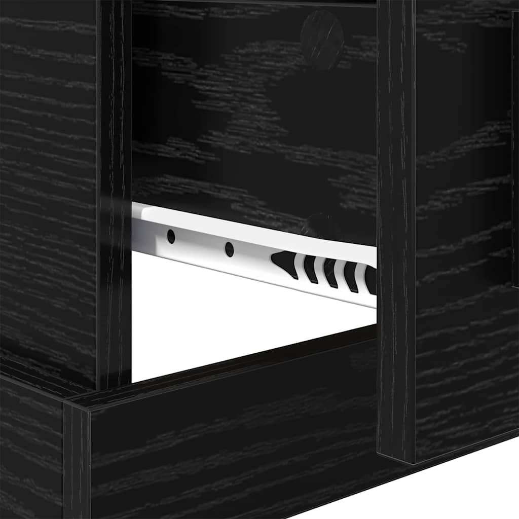 Cabinet de chevet Chêne noir 50 x 50 x 60 cm Bois d'ingénierie - XIOS