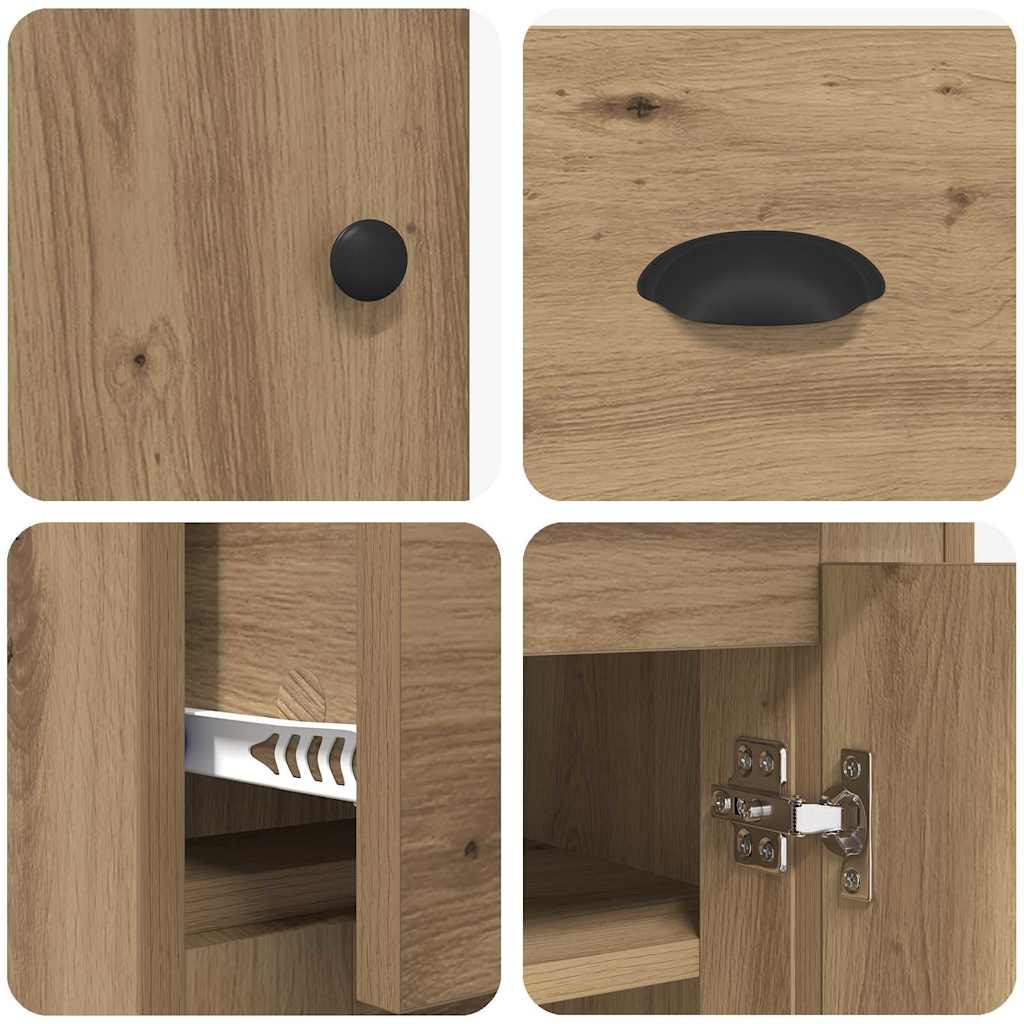 Haut Armoire avec tiroir Chêne artisanal 70 x 35,5 x 67,5 cm - XIOS