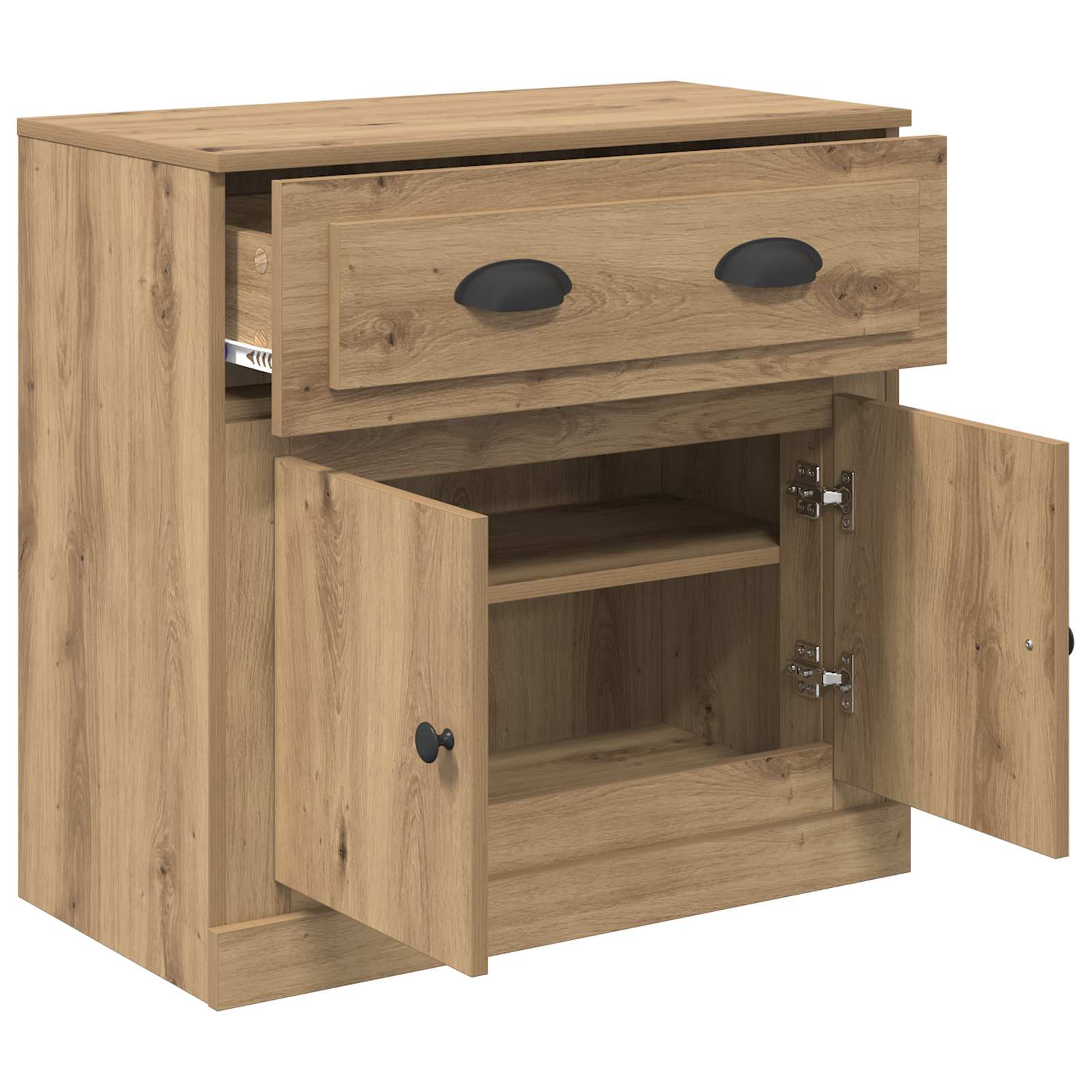 Haut Armoire avec tiroir Chêne artisanal 70 x 35,5 x 67,5 cm - XIOS
