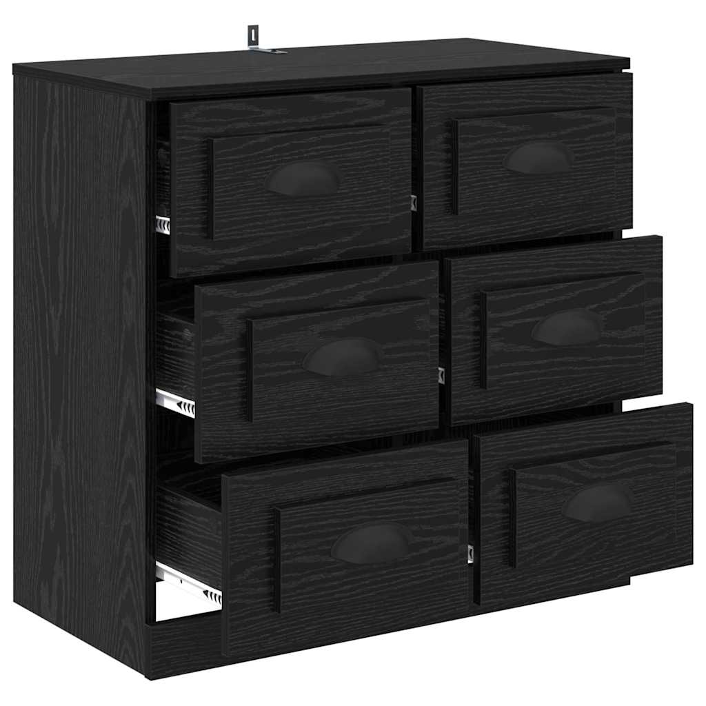 Buffet Chêne noir 70 x 35,5 x 67,5 cm Bois d'ingénierie - XIOS