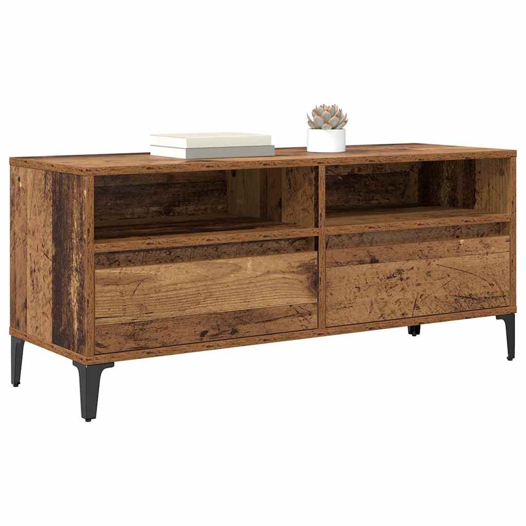 Meuble TV avec tiroir Bois Ancien 100 x 34,5 x 44,5 cm - XIOS