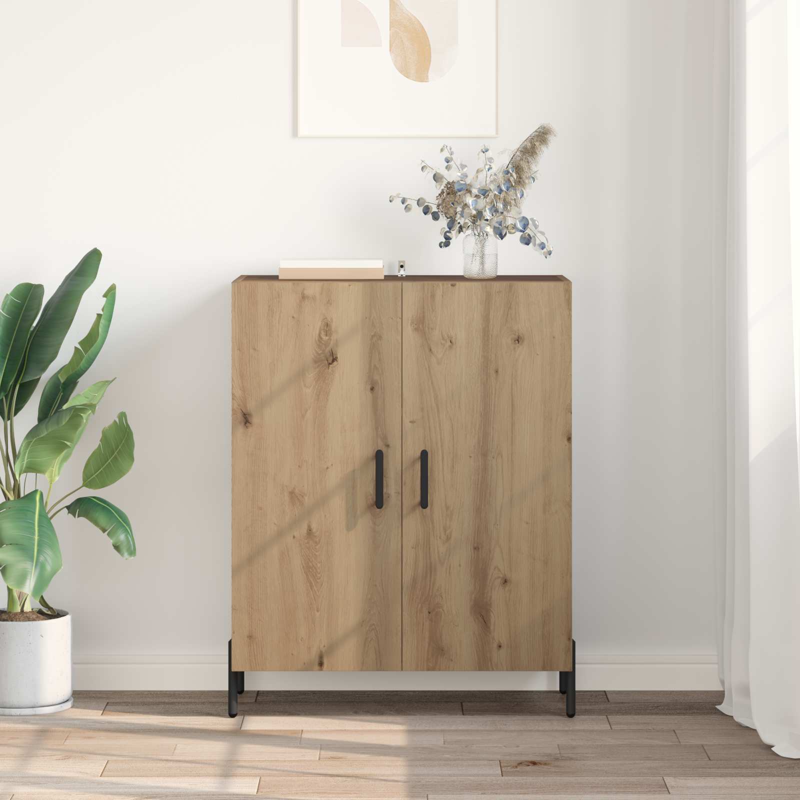 Buffet Chêne artisanal 69,5 x 34 x 90 cm Bois d'ingénierie - XIOS