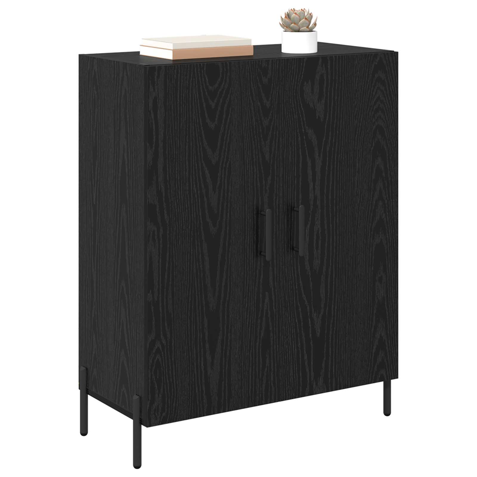 Buffet Chêne noir 69,5 x 34 x 90 cm Bois d'ingénierie - XIOS