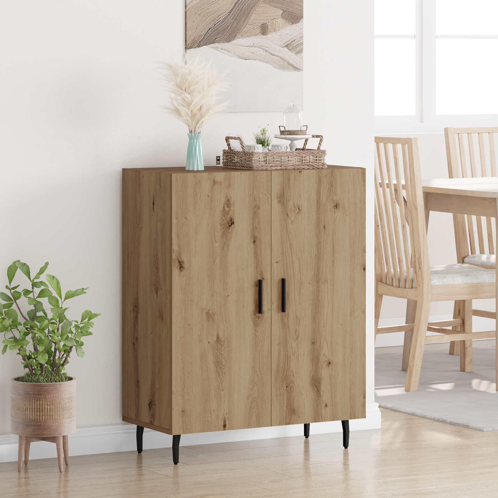 Buffet Chêne artisanal 69,5 x 34 x 90 cm Bois d'ingénierie - XIOS