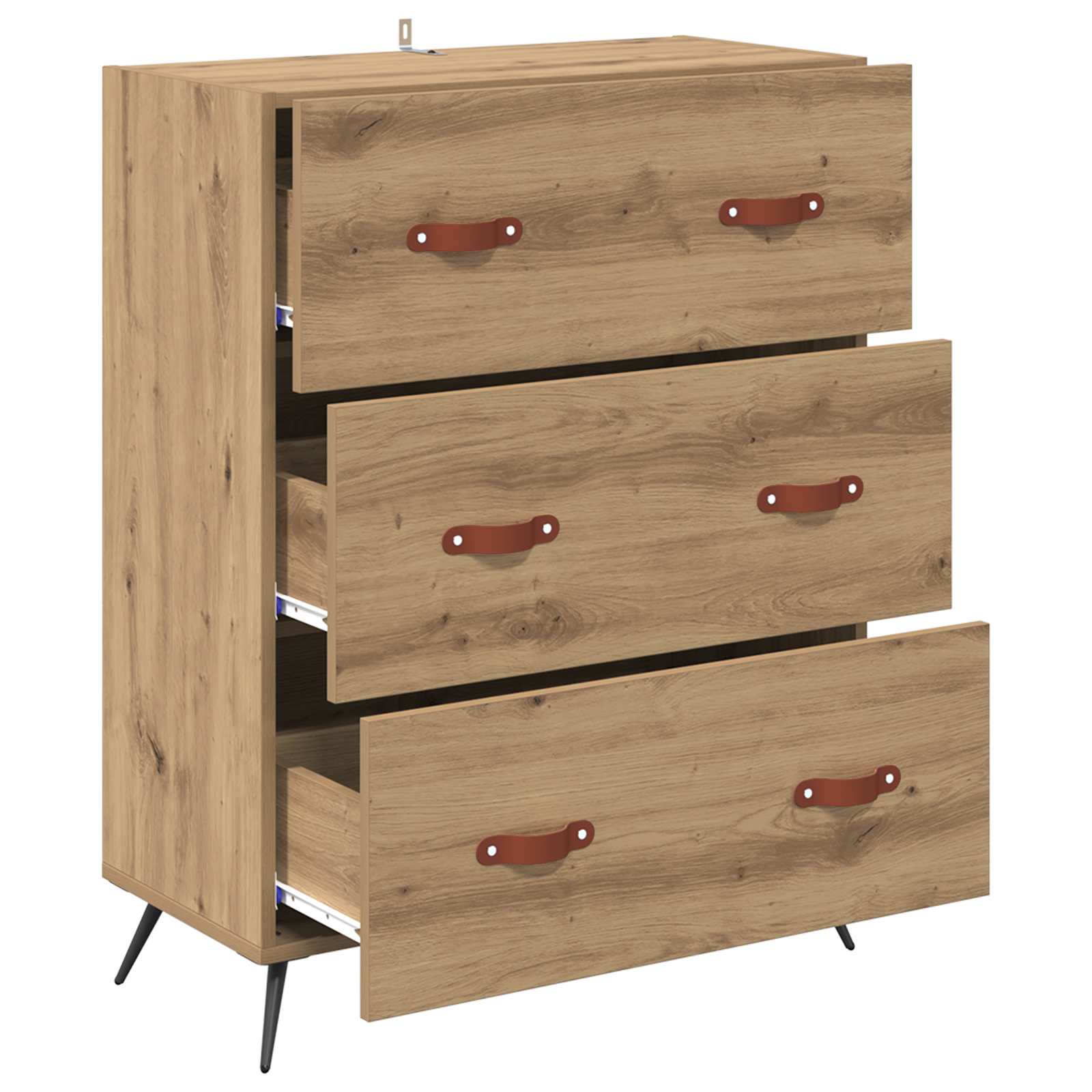 Commode Chêne Artisanal 69,5 x 34 x 90 cm Bois d’ingénierie - XIOS