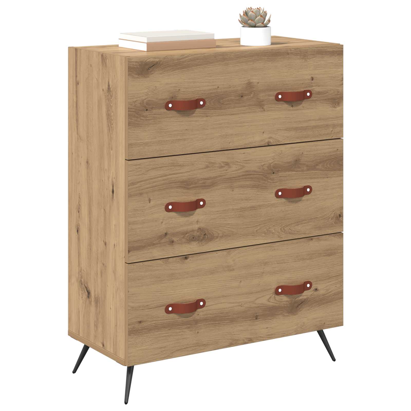 Commode Chêne Artisanal 69,5 x 34 x 90 cm Bois d’ingénierie - XIOS