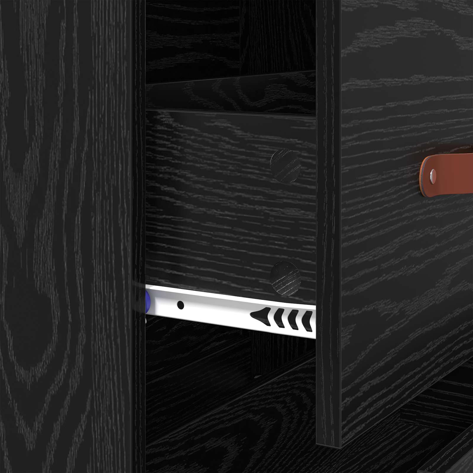 Commode Chêne Noir 69,5 x 34 x 90 cm Bois d’ingénierie - XIOS