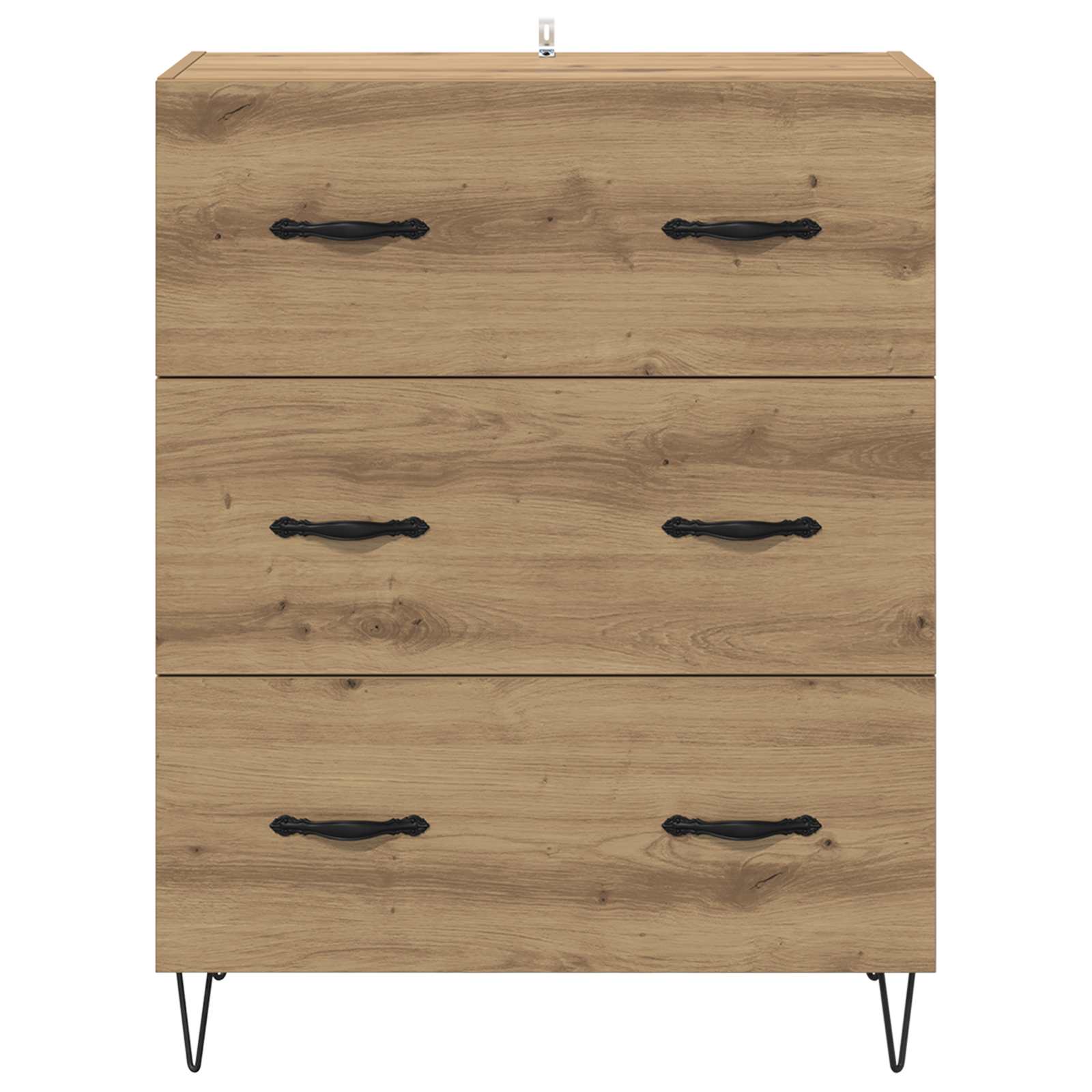 Buffet avec tiroir Chêne artisanal 69,5 x 34 x 90 cm - XIOS