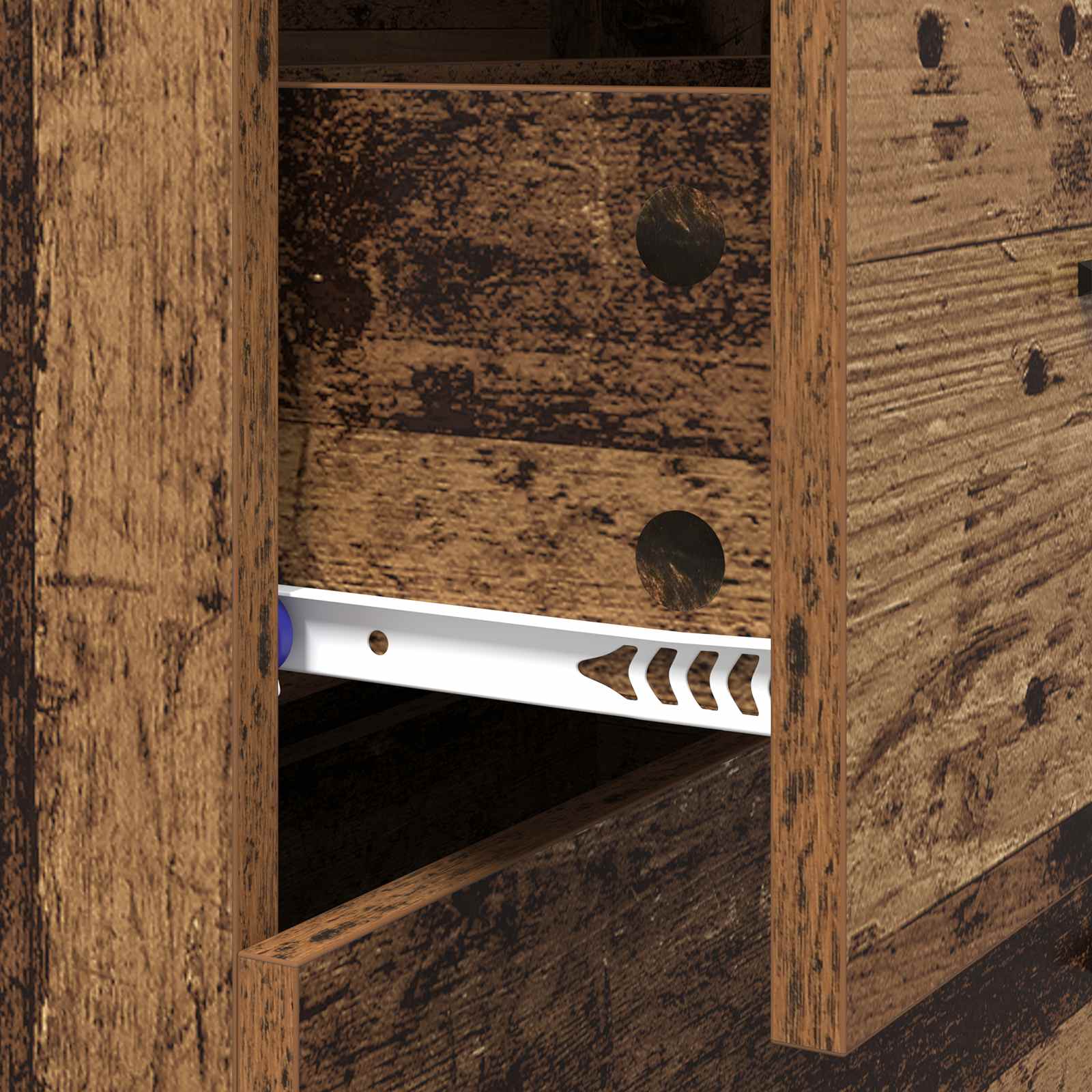 Buffet Bois Ancien 69,5 x 34 x 90 cm Bois d'ingénierie et fer - XIOS