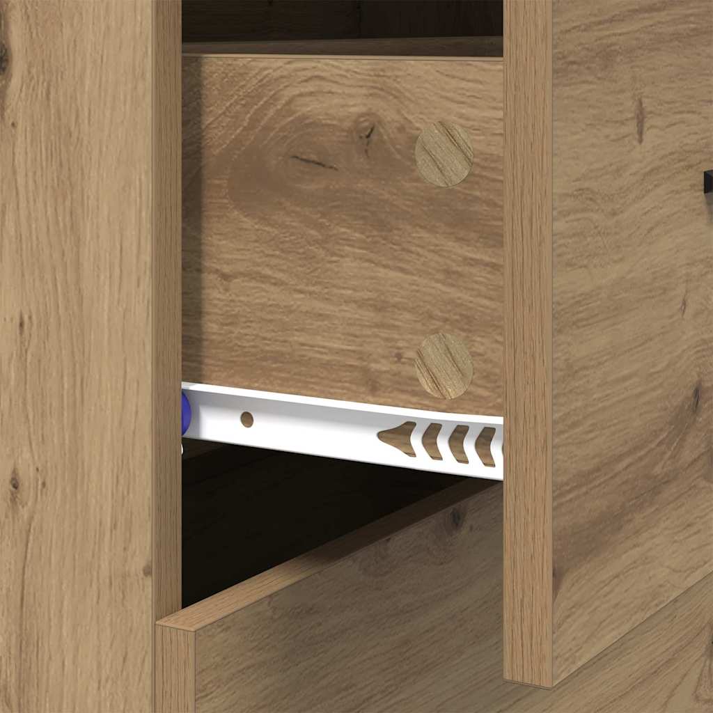 Buffet avec tiroir Chêne artisanal 69,5 x 34 x 90 cm - XIOS