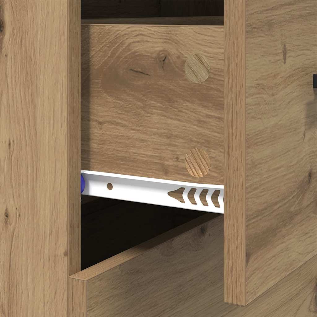 Buffet avec tiroir Chêne artisanal 69,5 x 34 x 90 cm - XIOS