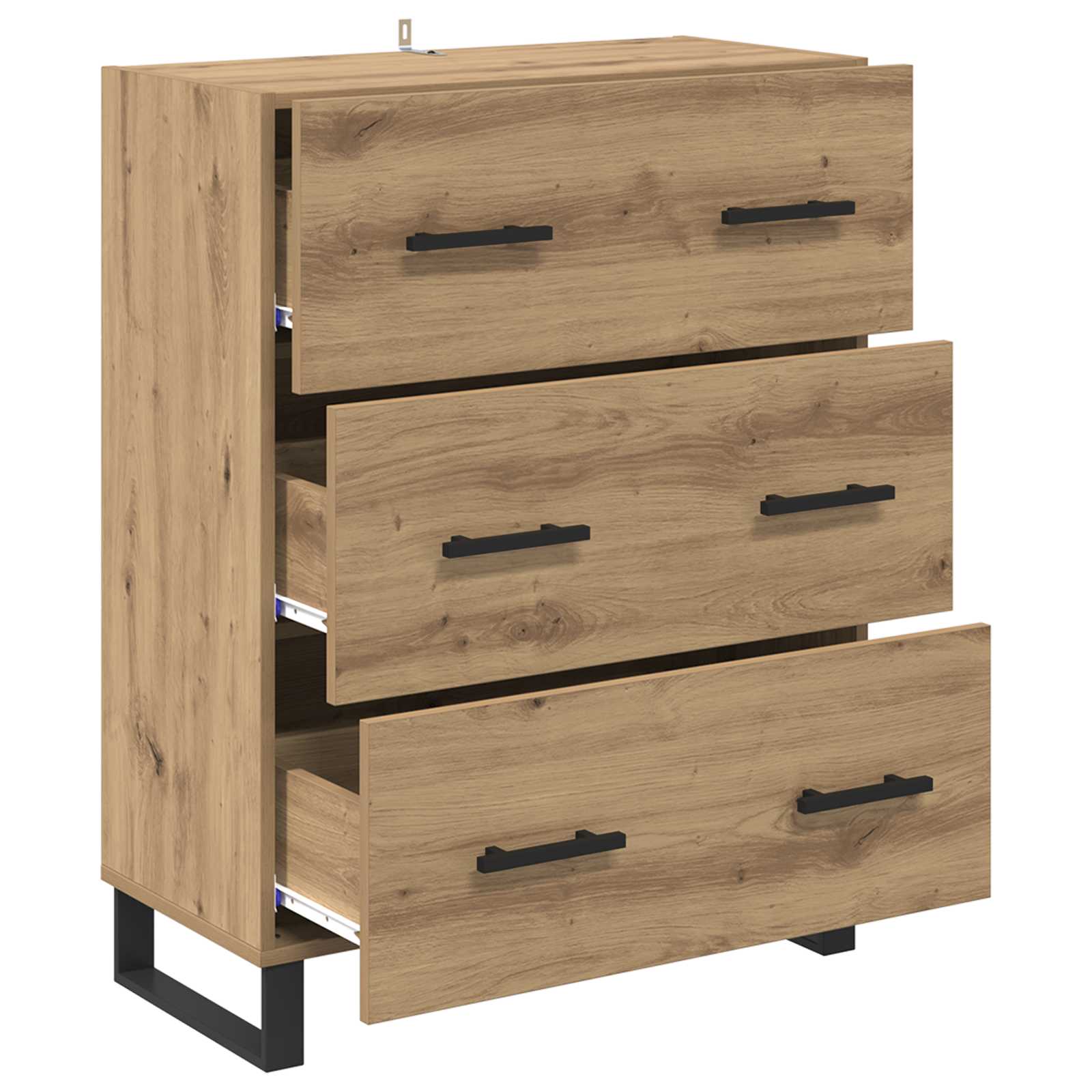 Buffet avec tiroir Chêne artisanal 69,5 x 34 x 90 cm - XIOS