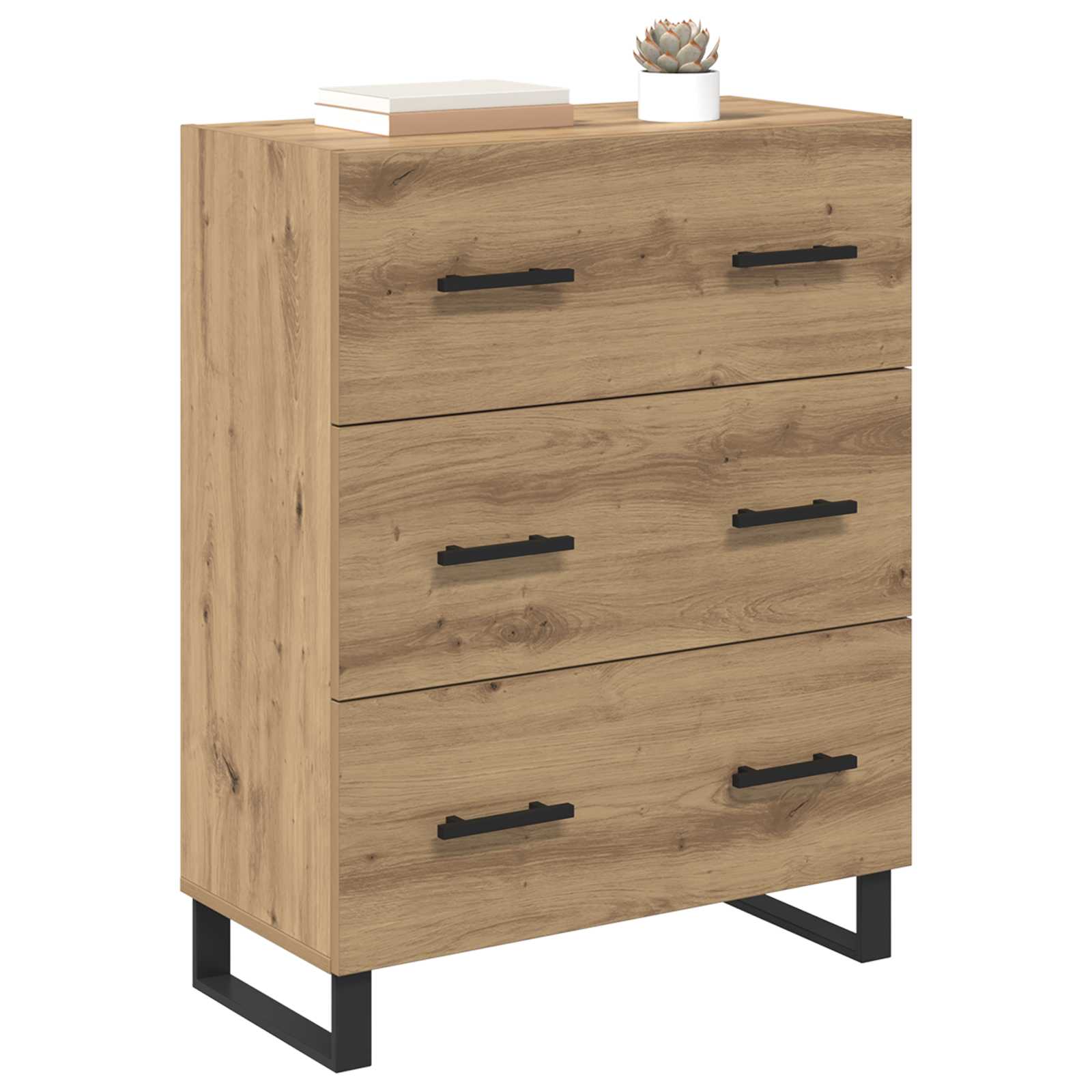 Buffet avec tiroir Chêne artisanal 69,5 x 34 x 90 cm - XIOS
