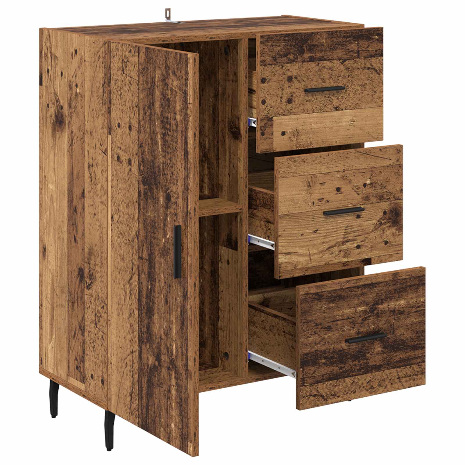 Buffet Bois Ancien 69,5 x 34 x 90 cm Bois d'ingénierie et fer - XIOS
