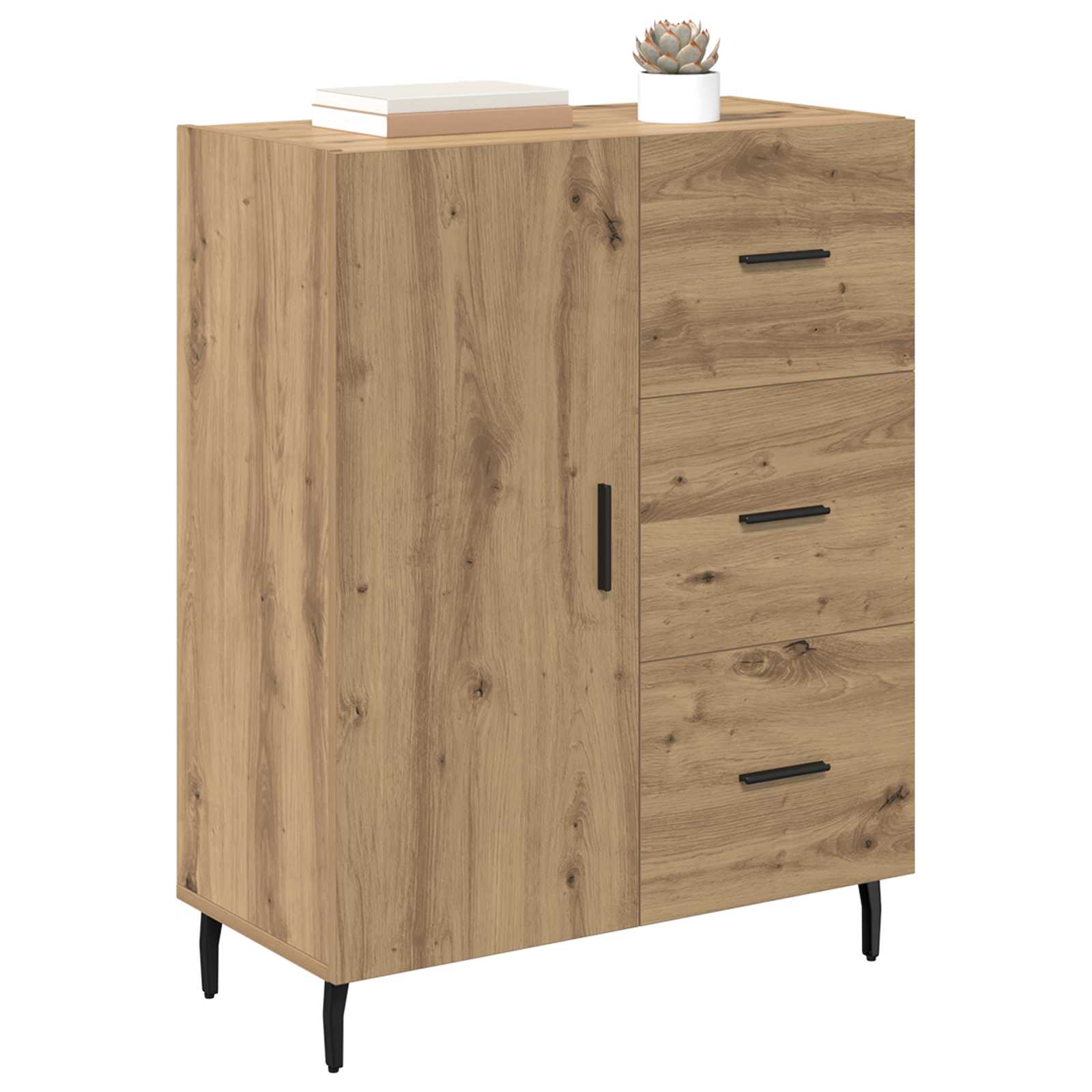 Buffet avec tiroir Chêne artisanal 69,5 x 34 x 90 cm - XIOS