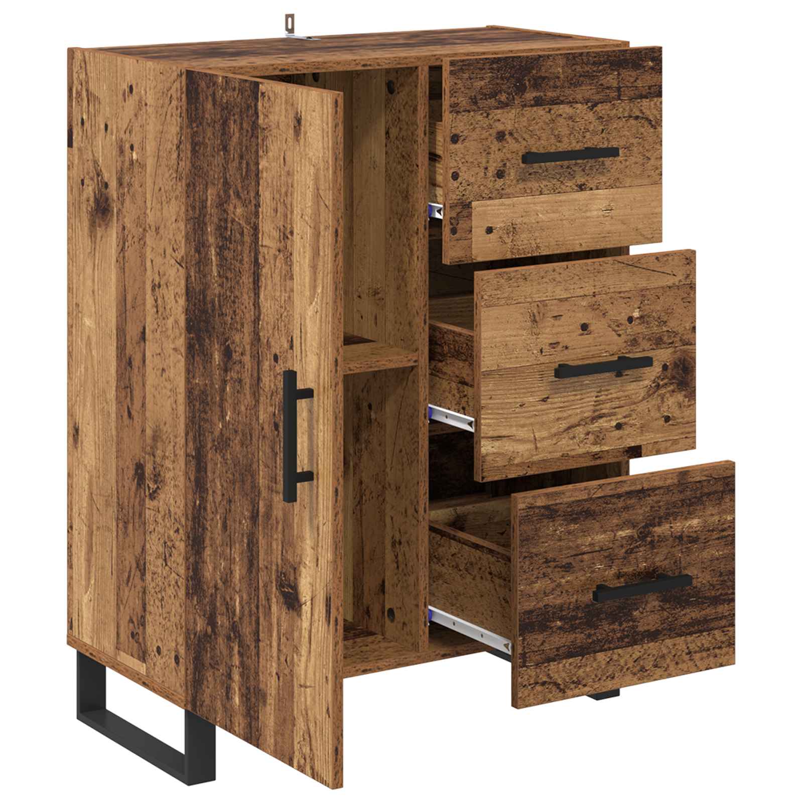 Buffet Bois Ancien 69,5 x 34 x 90 cm Bois d'ingénierie et fer - XIOS