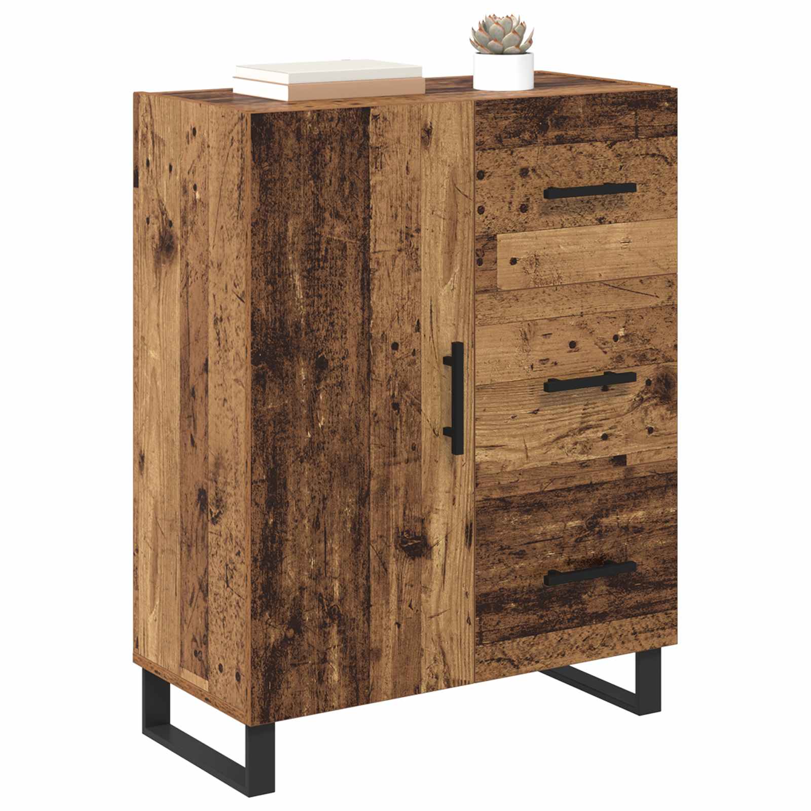 Buffet Bois Ancien 69,5 x 34 x 90 cm Bois d'ingénierie et fer - XIOS