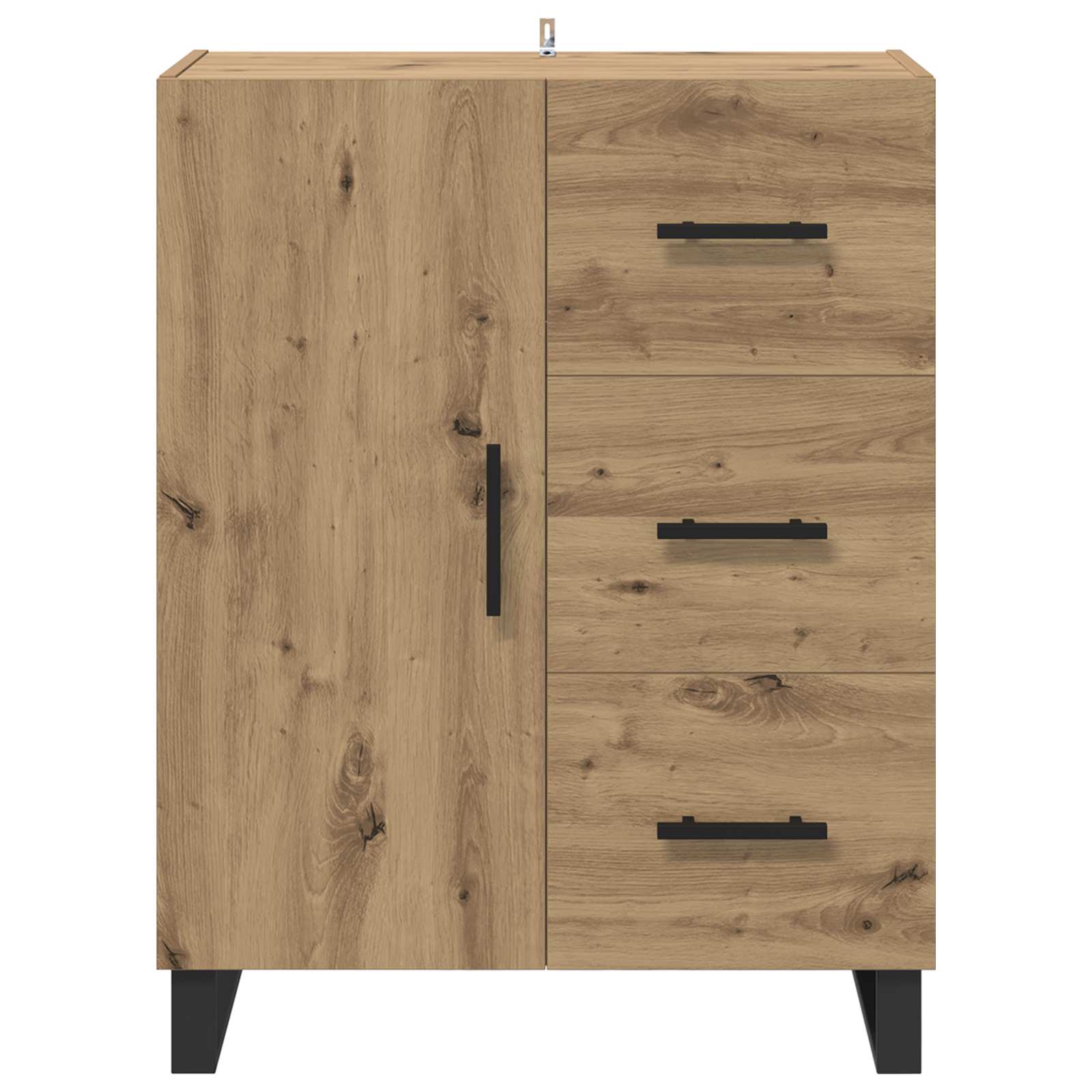 Buffet avec tiroir Chêne artisanal 69,5 x 34 x 90 cm - XIOS