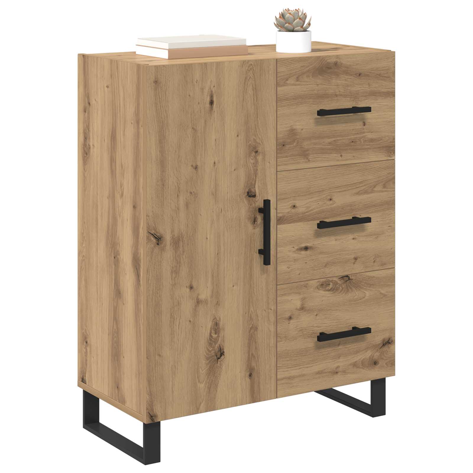 Buffet avec tiroir Chêne artisanal 69,5 x 34 x 90 cm - XIOS