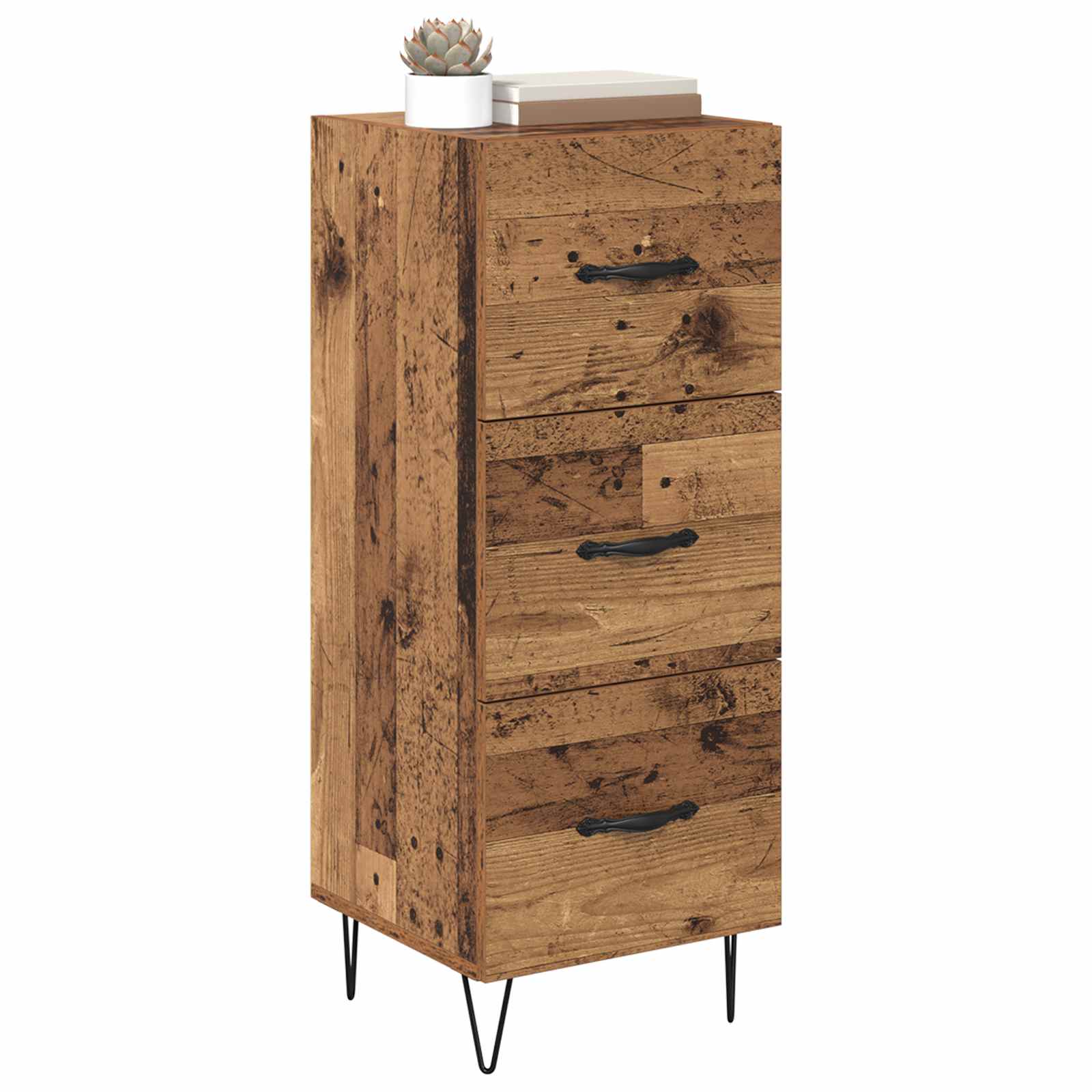 Buffet Bois ancien 34 x 34,5 x 90 cm Bois d'ingénierie - XIOS