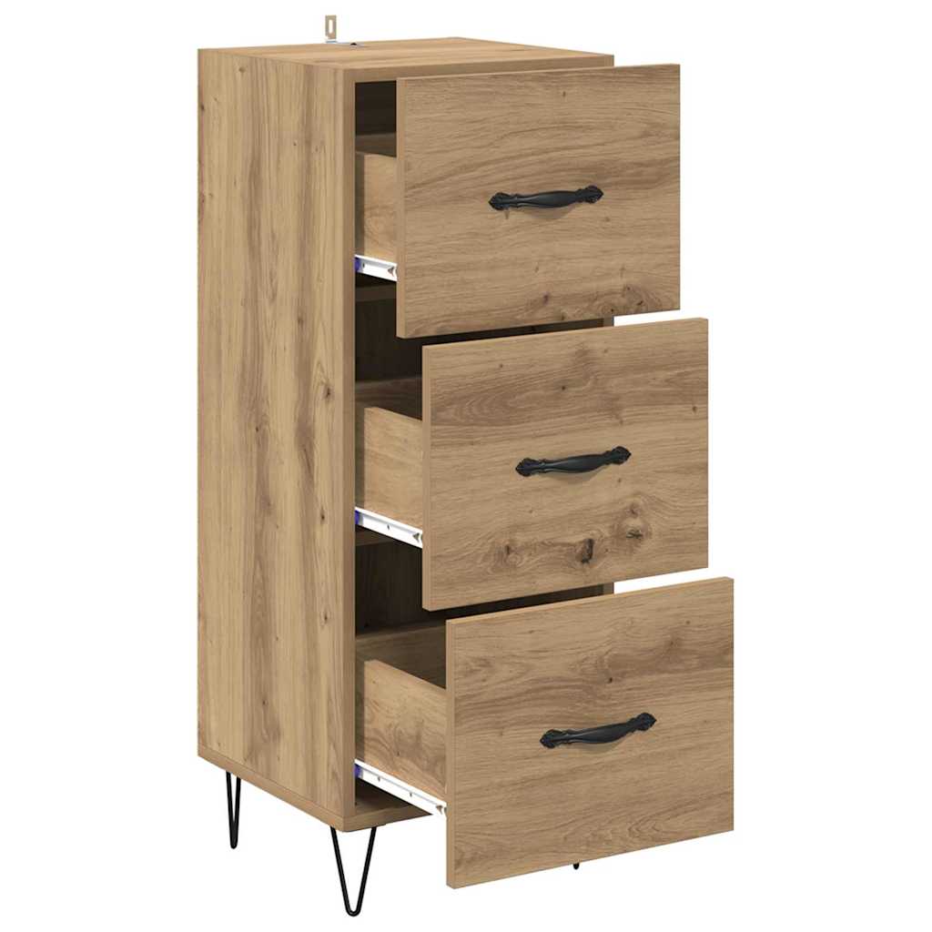 Buffet chêne artisanal 34 x 34,5 x 90 cm Bois d'ingénierie - XIOS