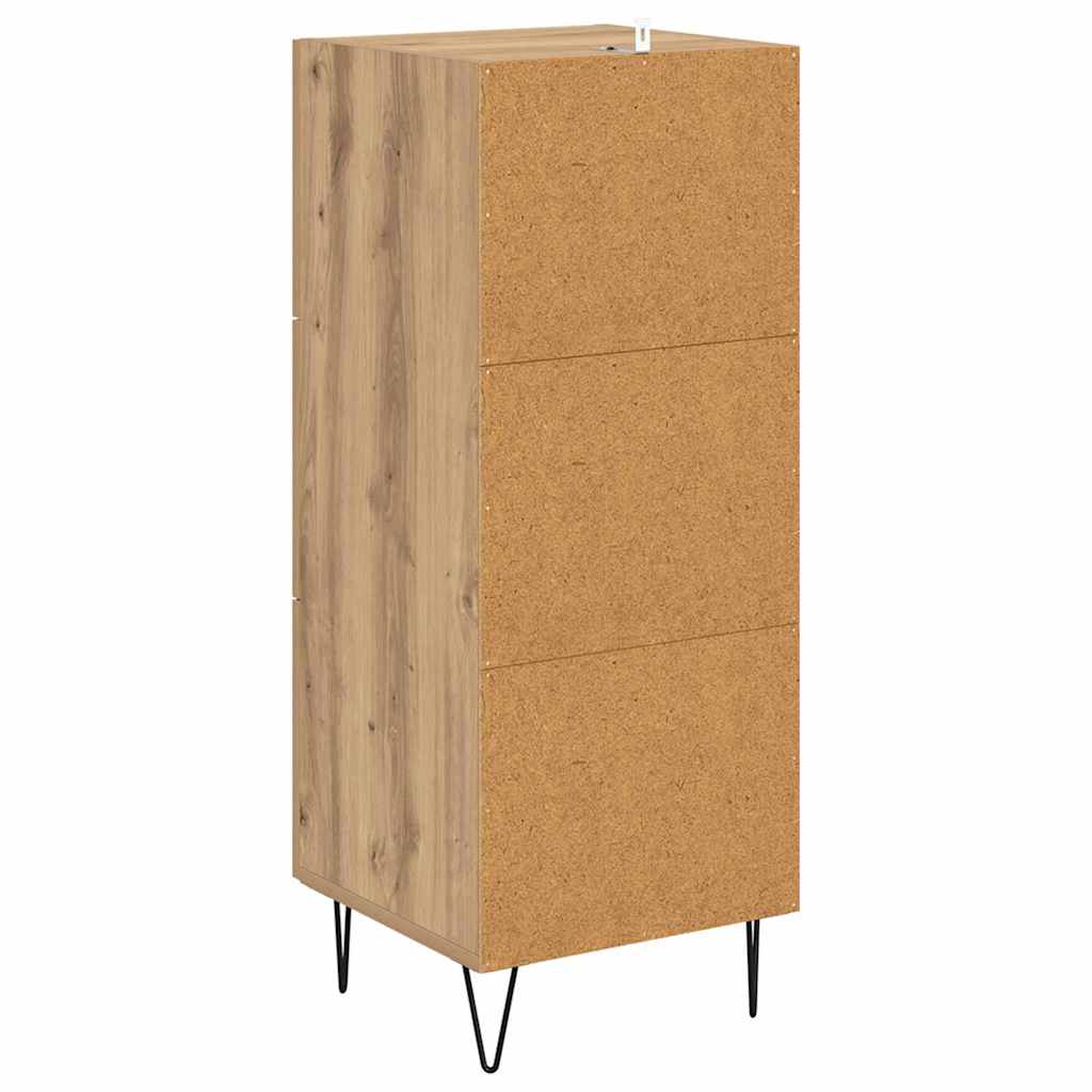 Buffet chêne artisanal 34 x 34,5 x 90 cm Bois d'ingénierie - XIOS
